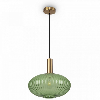 Изображение товара Светильник подвесной Modern, Zelma, 1 лампа, Ø30х31 см, серый/латунь