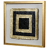 Изображение товара Панно на стену Бумажный замок 2, черное/золото