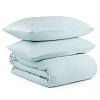 Изображение товара Комплект постельного белья полутораспальный из сатина голубого цвета из коллекции Essential