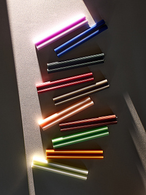 картинка Набор из двух свечей темно-зеленого цвета из коллекции Edge, 24,5 см от магазина Одежда+