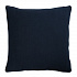 Подушка декоративная из хлопка фактурного плетения темно-синего цвета из коллекции Essential, 45х45