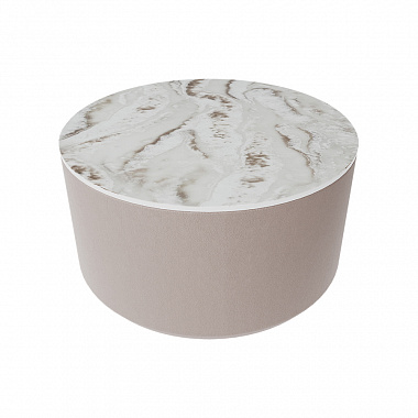 Столик Moon, ∅66 см, камень/бежевый, анонс элемента