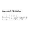 Изображение товара Диван Supremax Deluxe Excess Lounger, 200х117х83 см, синий