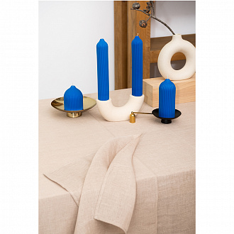 Изображение товара Свеча декоративная ярко-синего цвета из коллекции Edge, 16,5см