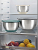 Изображение товара Набор стальных мисок Balance с крышками и терками, 1,5 л/3 л/ 5 л