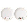 Изображение товара Набор десертных тарелок Let it snow, Santa & Snowman, Ø16 см, 2 шт.