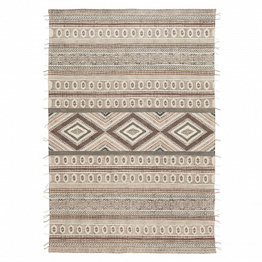 Ковер из хлопка, шерсти и джута с геометрическим орнаментом из коллекции Ethnic, 120х180 см, анонс элемента