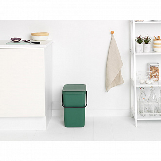 Изображение товара Бак для мусора Brabantia, Sort&Go, 25 л, темно-зеленый
