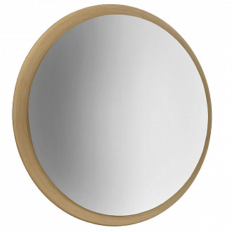 Изображение товара Зеркало настенное Lop, Ø60 см, ясень/черное