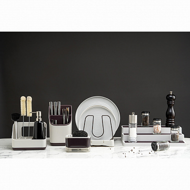 картинка Органайзер для раковины Ronja, 19х10,5х14,6 см, светло-серый от магазина Одежда+