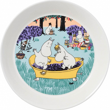 картинка Тарелка Moomin, Ягодный сезон, Ø19 см от магазина Одежда+