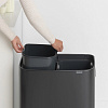 Изображение товара Бак для мусора Brabantia, Bo, Touch Bin, 2х30 л, черный матовый