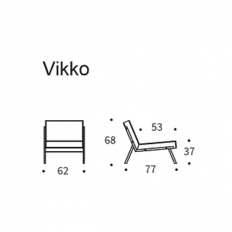Изображение товара Кресло Vikko, голубое