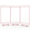 Изображение товара Ширма Bauhaus, 258х178 см, розовая