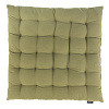 Изображение товара Подушка на стул из хлопка оливкового цвета из коллекции Essential, 40х40 см