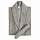Халат махровый из чесаного хлопка серого цвета из коллекции Essential, размер M