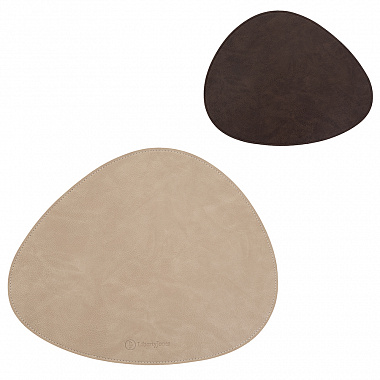 Салфетка сервировочная Drop, 33х41 см, коричневая/бежевая, анонс элемента