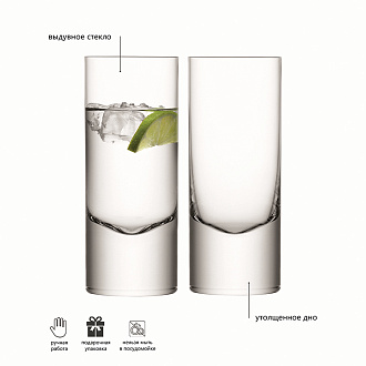 Изображение товара Набор высоких стаканов Boris, 360 мл, 2 шт.