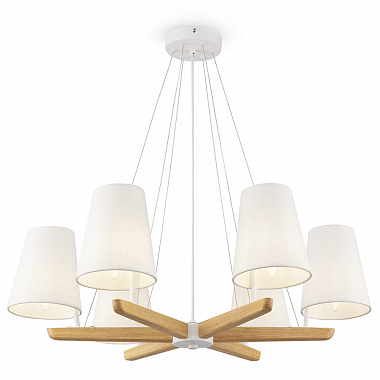 картинка Светильник подвесной Modern Market, Arellano, 6 ламп, Ø70,8х23,6 см, белый от магазина Одежда+