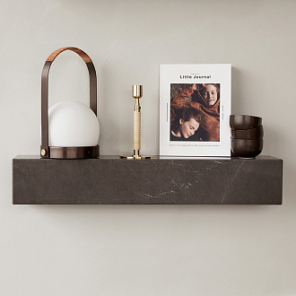 Изображение товара Полка Plinth, серый мрамор
