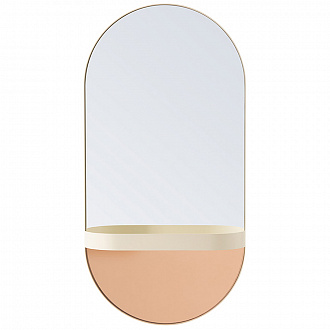 Изображение товара Зеркало Oval, 30,5х60х10,5 см, кремовое
