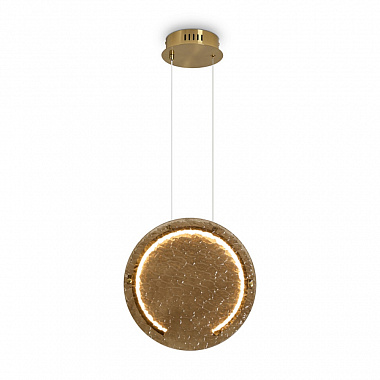 картинка Светильник подвесной LED, Eclat, 4х29 см, латунь от магазина Одежда+