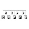 Изображение товара Панно для фотографий Exhibit, черное, 9 эл.