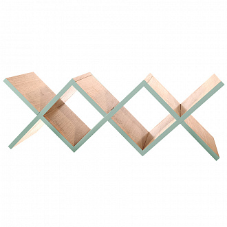 Изображение товара Полка книжная Woo Shelf, 88х30х31 см, дуб/морская волна