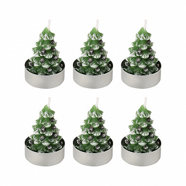 картинка Набор декоративных свечей Enchanted woods из коллекции New Year Essential, 6 шт. от магазина Одежда+