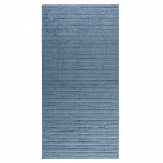 Изображение товара Полотенце банное Waves джинсово-синего цвета из коллекции Essential, 70х140 см