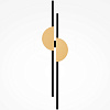 Изображение товара Светильник настенный левосторонний Modern, Skyline, 19,2х6х79 см, черный/латунь
