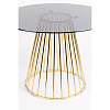 Изображение товара Стол White label living, Floris, 104x75 см, золотисто-черный
