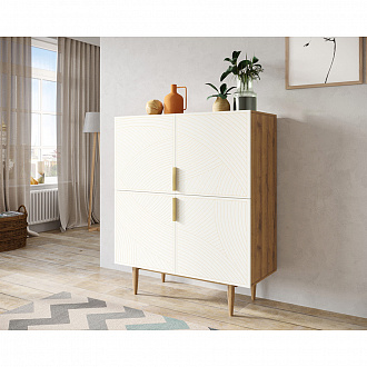 Изображение товара Комод Line, 100х45х120 см, бежевый