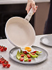 Изображение товара Набор посуды для приготовления со съемной ручкой Smart Ceramic, 7 предметов, цвета топленого молока