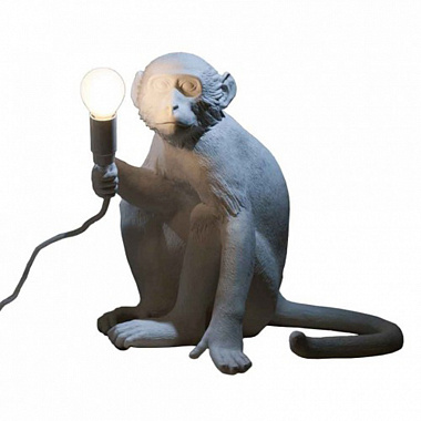 картинка Светильник Monkey Lamp Sitting, белый от магазина Одежда+