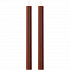Набор из двух свечей коричневого цвета из коллекции Edge, 24,5 см