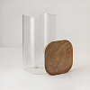 Изображение товара Банка для хранения квадратная Glass Acacia, 1,4 л