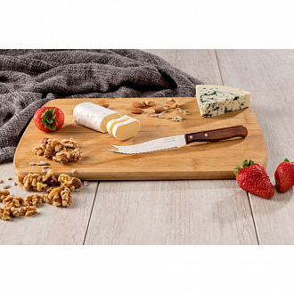 Изображение товара Нож для сыра и томатов Latina, 10,5 см, темно-коричневая рукоятка