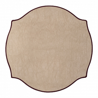 Салфетка сервировочная Etica, Ø38 см, бежево-розовая