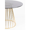 Изображение товара Стол White label living, Floris, 104x75 см, золотисто-черный