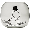 Изображение товара Подсвечник стеклянный Moomin, Муми-папа, 9,5 см, серый