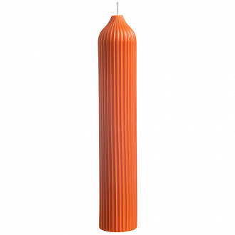 Изображение товара Свеча декоративная оранжевого цвета из коллекции Edge, 25,5см