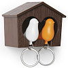 Изображение товара Держатель для ключей Duo Sparrow, коричневый/белый/оранжевый