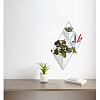 Изображение товара Кашпо для цветов настенное Trigg, 22х39 см, белое/никель