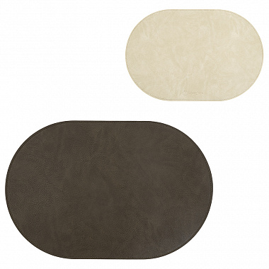 Салфетка сервировочная Pool, 30х45 см, темно-коричневая/молочная, анонс элемента