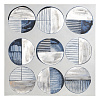Изображение товара Панно декоративное с ручной росписью By Feel, 80х80 см, синее