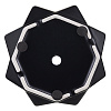 Изображение товара Горшок цветочный Rhombus, 12,5 см, матовый черный