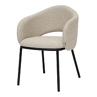 Изображение товара Стул Coastal, букле, крем-брюле/черный