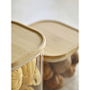 Изображение товара Банка для хранения квадратная Glass Bamboo, 1,5 л