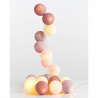 Изображение товара Гирлянда Коко, шарики, от сети, 20 ламп, 3 м
